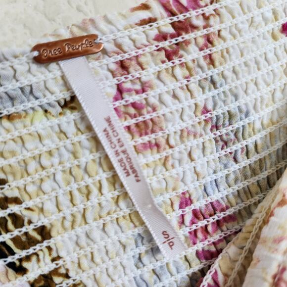 Free People Fly Away Floral Asymmetrical Small Skirt - Picture 7 of 8